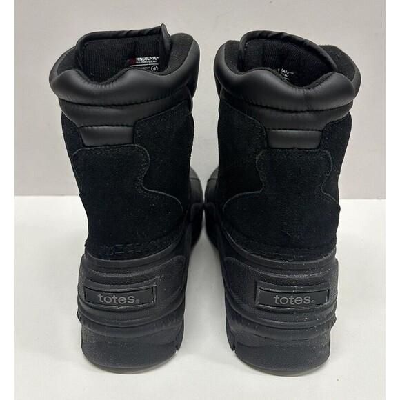 Totes Glacier-Zip men size 11 M black suede man made material upper - Picture 6 of 12